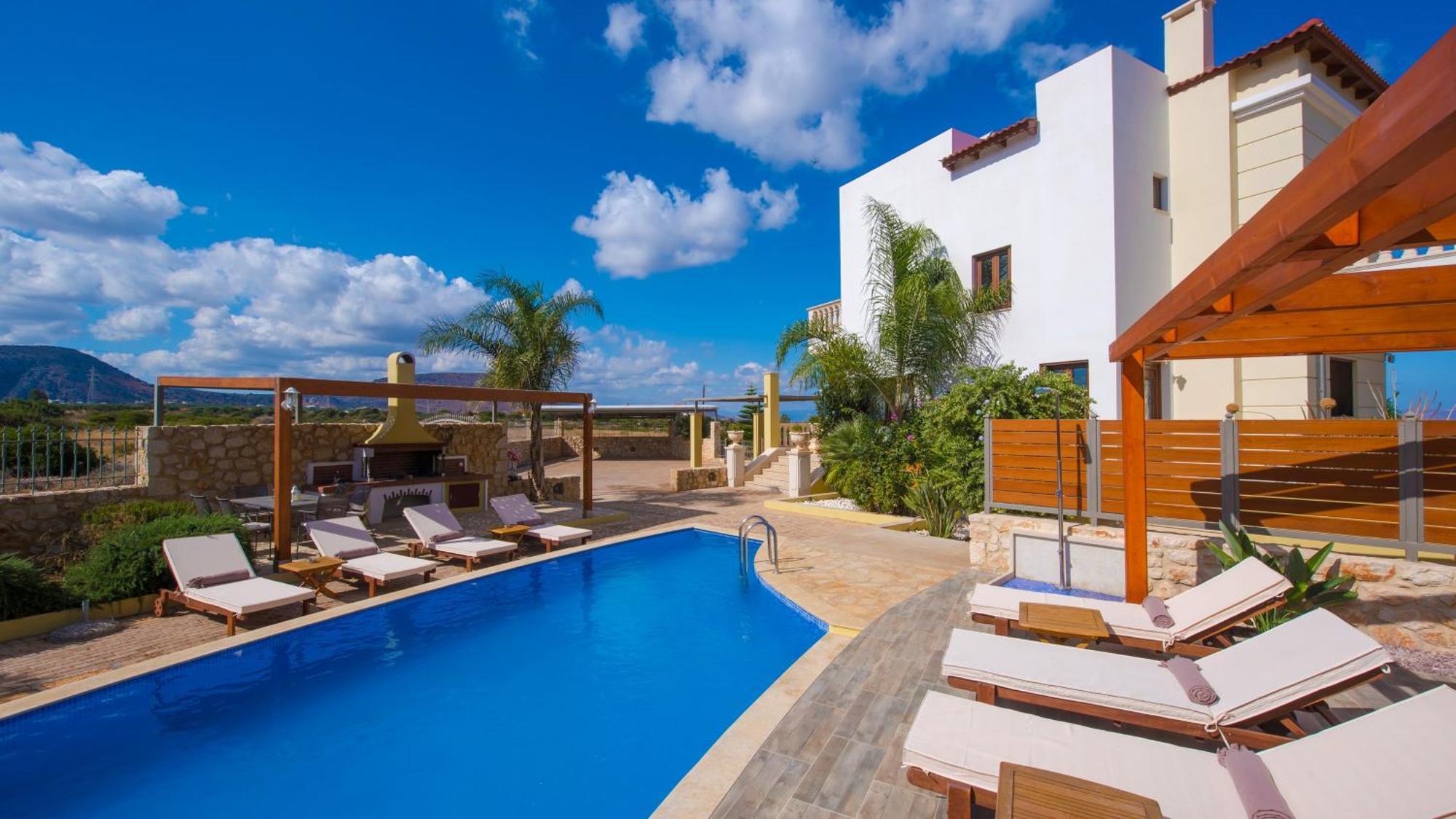 Sunshine Villa With Private Pool By Estia Chersonissos Buitenkant foto